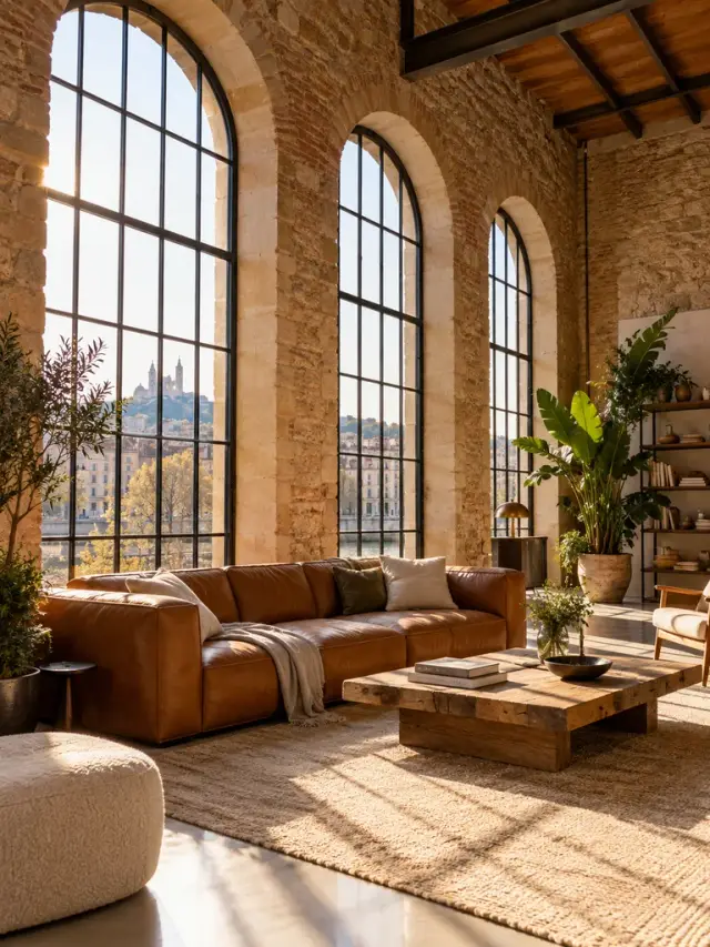 Intérieur d’un loft illustrant une vidéo immobilière avec musique